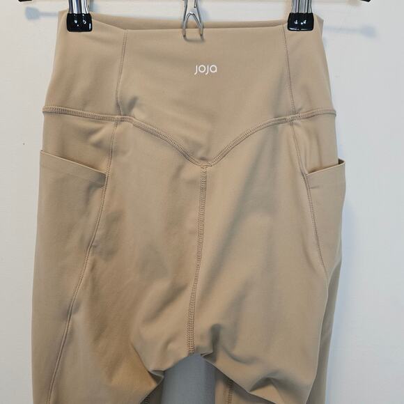 Joja Pocket Spin‎ Workout Leggings Sand Beige 26" Inseam Yog Pants Size Small - Picture 6 of 12